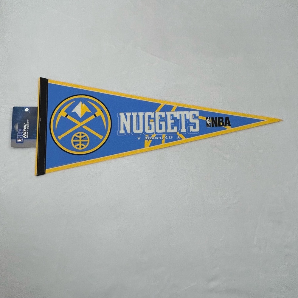 Denver Nuggets NBA Basketball WinCraft Classic Felt Pennant Banner Flag 30x12